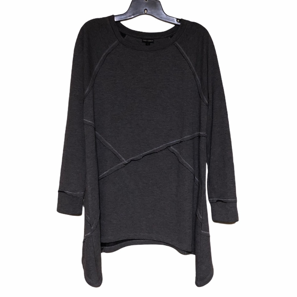Coco + Carmen Dark Gray Tunic Sz L/XL